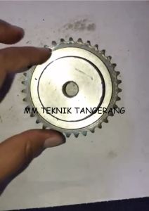 Sprocket RS 25 x 37 T Gear Rantai Single Gir gigi Z 37T RS25 -1 25Z37 25X37T 25-1 tipe B
