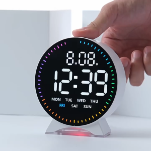 Loud Alarm Clock For Heavy Sleepers Ambient Night Light Dual Alarm Bedside Table Silent LED Digital Hand Bedroom Desktop
