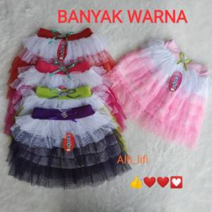 BAJU MURAH ROK TUTU 1-3 tahun ROK ANAK CEWEK WARNA 2 LAYER / pilih warna