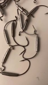 Anh JH07 3X Strong Lead WEEDLESS HOOK with Sinker Jighead Jig Head 2g 3g 5g 6g Soft Plastic Lures for Zman Softbait