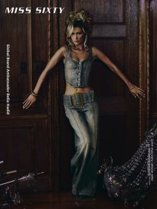 Black-Gold Wide Leg Jeans