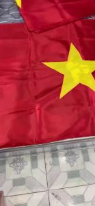 Cờ Tổ Quốc Việt Nam Vải Phi Bóng Đường Chỉ May Chắc Đẹp