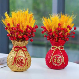 Bình Cắm Hoa Thiết Kế Hình Túi Tiền Tài Lộc May Mắn Decor Trang Trí Để Bàn - Lọ Hoa  Chậu Hoa Chiêu Tài / Lọ Cắm Hoa  Bình Hoa Túi Tiền Thần Tài Trang Trí Tết  Tiệc Cưới