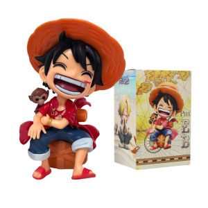Bandai | Hot Anime ONE PIECE 6pcs Set 12-15cm Monkey D Luffy Roronoa Zoro Action Figure Movie Model Toy Birthday Christmas Gift In Stock