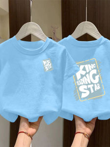 Summer Childrens Clothing Boys Half Sleeve Pure Cotton New Style Short Sleeve T-Shirt Kids Wear Comfortable Breathable Sweat Absorbent