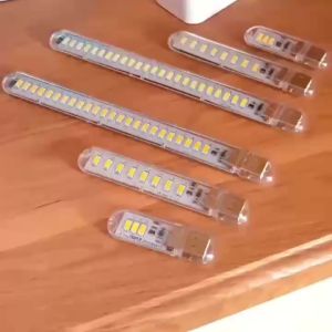 [HCM] Thanh đèn LED mini 8 bóng 24 bóng siêu sáng cổng cắm USB thích hợp để bàn học đọc sách đầu giường -Randy