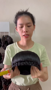 มวยผม มวยผมลายลูกจันทร์ มวยผมนางรำ โก๊ะผม ฐานกว้าง 6นิ้ว