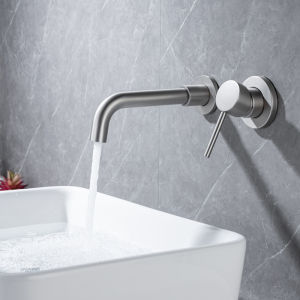BANGPU | Three Hole Wall Mounted Hot and Cold Water Basin Faucet