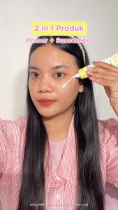 Azarine Invisipore Primer Sunscreen SPF 50 PA++++ 30gr Primer Makeup Pore Blurring Tahan Lama Longlasting Flawless Finish dengan PENTAVITIN™ Niacinamide dan Centella Asiatica membantu melindungi dari polusi sinar bluelight sinar UV Untuk Semua Jenis K