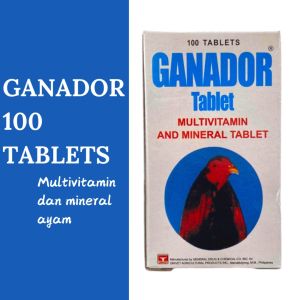 GANADOR BIRU 100 TABLET - Ayam Cepat Segar Merah Sehat