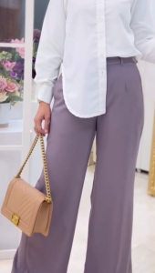 MDLY Celana Panjang Wanita/Celana Knit Polo Kekinian elegan/Jihan Pants