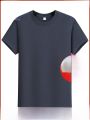 Lormen Men's Fashion round Neck Short Sleeve T-Shirt Pure Cotton Lightweight Loose Summer Top Antibacterial 7A Youth Casual. 