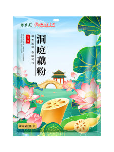 กล้วยไม้สีเขียว Green Countryside Spirit Original Flavor Dongting Lotus Root Powder Small Bag Sugar Free Pure Lotus Root Powder