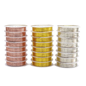 High Quality 0.2/0.3/0.4/0.5/0.6/0.8mm Brass Wire for Necklace Bracelet DIY Jewelry Craft Making Wires