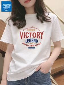 Jeanswest | Áo Thun Nữ Cotton Phong Cách Dễ Dàng Mới 2026 Tay Trắng