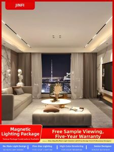 JINFI | Magnetic Track Lighting Kit for Living Room and Bedroom LED Strip Light Without Borders