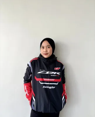Racing One / Jaket Parasut Full Printing CBR / Waterproof Premium Quality