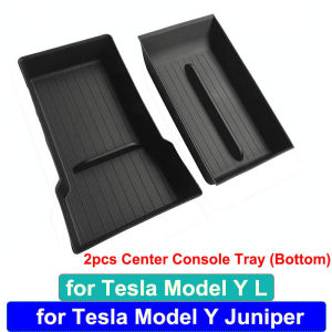 Hộp Đựng Đồ Trung Tâm Có Đế Lót Cốc Và Tay Vịn Cho Tesla Model Y L 2026 Phụ Kiện Nội Thất