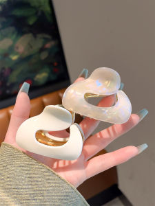 French Style Half-Up Butterfly Knot Hair Clip Womens Shark Clamp Hair Accessories Elegant Sensation Medium Size Acetate New 2024