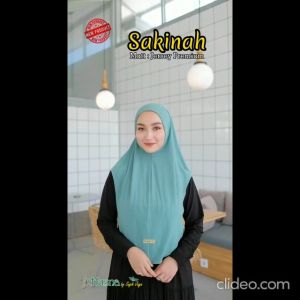 Husna Sugihjaya Hijab Instan Sakinah Couple Ibu dan Anak Model Non Pet Bahan Jersey Exclusive