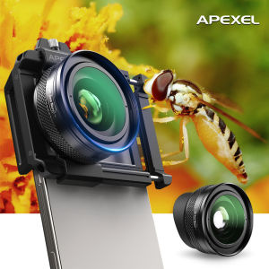 apexel | APEXEL New HD 10-20X Zoom Macro Lens Mini Portable Micro Phone Camera Lenses for iPhone 17/pro Max Android All Smartphones