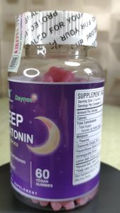 Kẹo dẻo Sleep Melatonin giúp thư giãn giảm trầm cảm ngủ ngon dễ dàng 60 viên