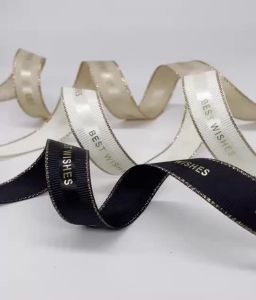 5 Meters 15mm Satin Ribbon Polyester Grosgrain Ribbons for Gift Wrapping DIY Hair Bow Wedding Decoration Crafts Fabric BEST WISH