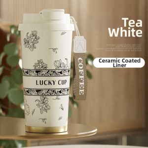 JINGZHIYU | Thermal Vacuum Tumbler Aesthetic Coffee Cup