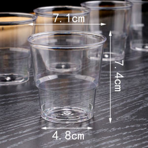 Cốc Nhựa Cứng Trong Suốt Dùng Một Lần Dày Đựng Nước Đựng Trà Đựng Rượu Có Ngăn Đựng Đồ Dùng Ăn Uống Dùng Trong Các Buổi Tiệc