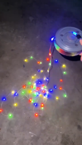 Dây đèn LED cắm trại ngoài trời dài 8M nhiều màu sắc dùng sạc nhanh Type C có 8 chế độ màu phù hợp với mọi thời tiết