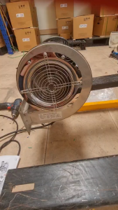 โบลเวอร์สแตนเลส Stainless blower 370W 220V 304 SUS สำหรับงานดูดป้องกันการกัดกร่อน