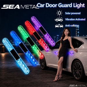 Solar Car Warning Light Flashing Anti-Collision Warning Light Universal Car Motorcycle LED Rear Strobe Light