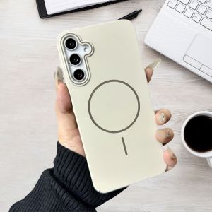 Luxury Matte Magnetic Phone Case Compatible For Samsung Galaxy A56 A55 A54 A53 A52 A36 A35 A34 A33 A32 A26 A25 A24 A16 A15 A14 A13 A12 A06 4G 5G A05 A05s A04 Shockproof PC Hard Back Cover Casing