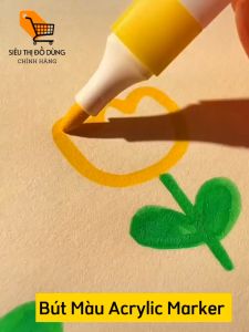 Bút Màu Acrylic Marker 12 Màu Tô Vẽ Tranh Sáng Tạo Cho Học Sinh Sinh Viên Bút Không Trôi Đa Dụng Bút Màu Khô Nhanh Không Lem Bút Vẽ An Toàn Cho Mọi Lứa Tuổi - Lazada