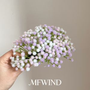 Stunning Bridal Headpiece~ Pink White Baby Breath Flowers Super Fairy Tale like Realistic Hair Accessories Photography Props