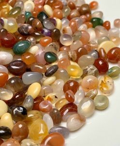 100gr vụn đá mã não cuội phong thủy ngũ sắc tạo năng lượng dương hay trang trí decor