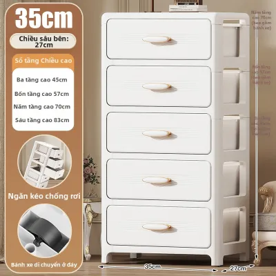 Tủ Lưu Trữ Nhiều Tầng Kiểu Hộc Cho Bánh Kẹo Và Đồ Chơi Có Bánh Xe