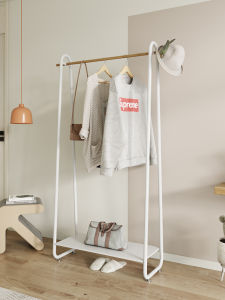 Coat Rack Solid Wood Hanger Floor Bedroom Simple Storage Clothes Rack Minimalist Modern Hang the Clothes Shelf Home