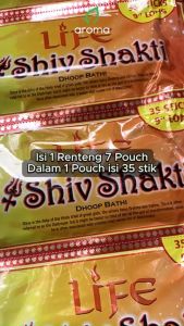 Dupa India Aromaterapi Pouch Plastic - Darshan Life Shiv Shakti 35 sticks