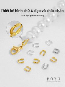 BOYU | 14k Gold Plated U-Shaped Horseshoe Jewelry Clasp