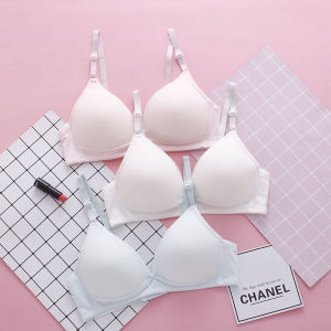 Pure Cotton Wireless Bra Womens Underwear Thin Style for Teenage Girls Development Period Summer High School Student
