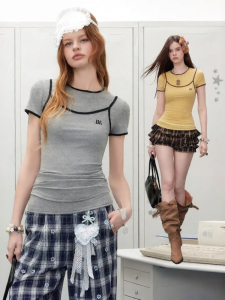 Unifree | Stylish Layered Slim Fit Womens Tank Top & T-Shirt Set