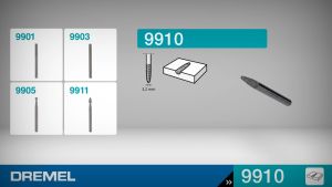 DREMEL 9910 Tungsten Carbide Cutter Spear Tip 3.2 mm
