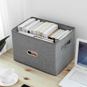 Foldable Book Storage Box Student Dormitory Home Use Organizer Box Classroom Book Box Book Storage Container Pure Color Design