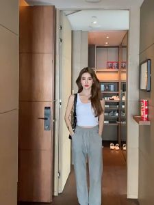 มาใหม่ เสื้อกล้าม สไตล์เกาหลี เสื้อครอป 2024สินค้ามาใหม่ เสื้อเกาะอก