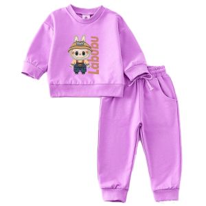 Baju Anak Perempuan Setelan Jogger Balita Laki Laki Terbaru Gambar Labubu Cute