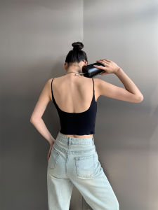 Seamless Beauty Back Underwear Womens New 2025 Hot Selling One-Piece Strap Vest Bra Nylon Spandex Slim Fit Summer Vest