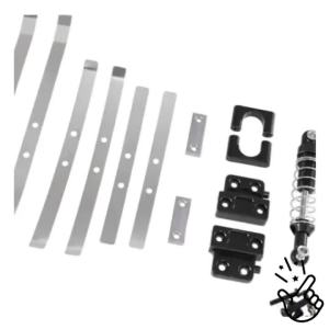 Gandar belakang komponen tetap Shock Absorber Spring Plate untuk MN82 LC79 Metal Upgrade Parts Kit RC kereta OP aksesori lori Buggy