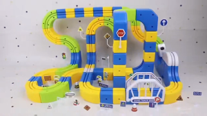 【SG-spot】DIY Track 3D Anti Gravity Suspension Train Assembly Building Blocks Track Childrens Educational Toy