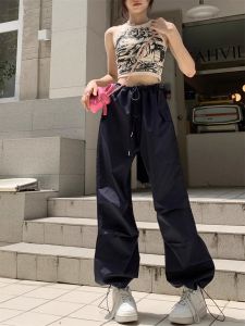 Street Style American Hip Hop Hot Girl Wide Leg Loose Fit Jazz Dance Womens Spring Summer Autumn Winter Casual Pants